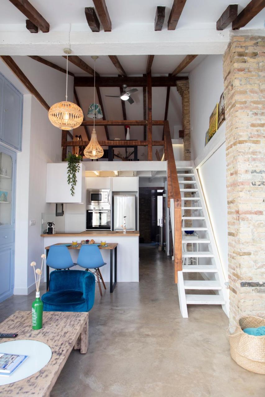 Florit Flats - Charming Apartment With Interior Terrace In Cabanyal Near The Beach Valensiya Dış mekan fotoğraf